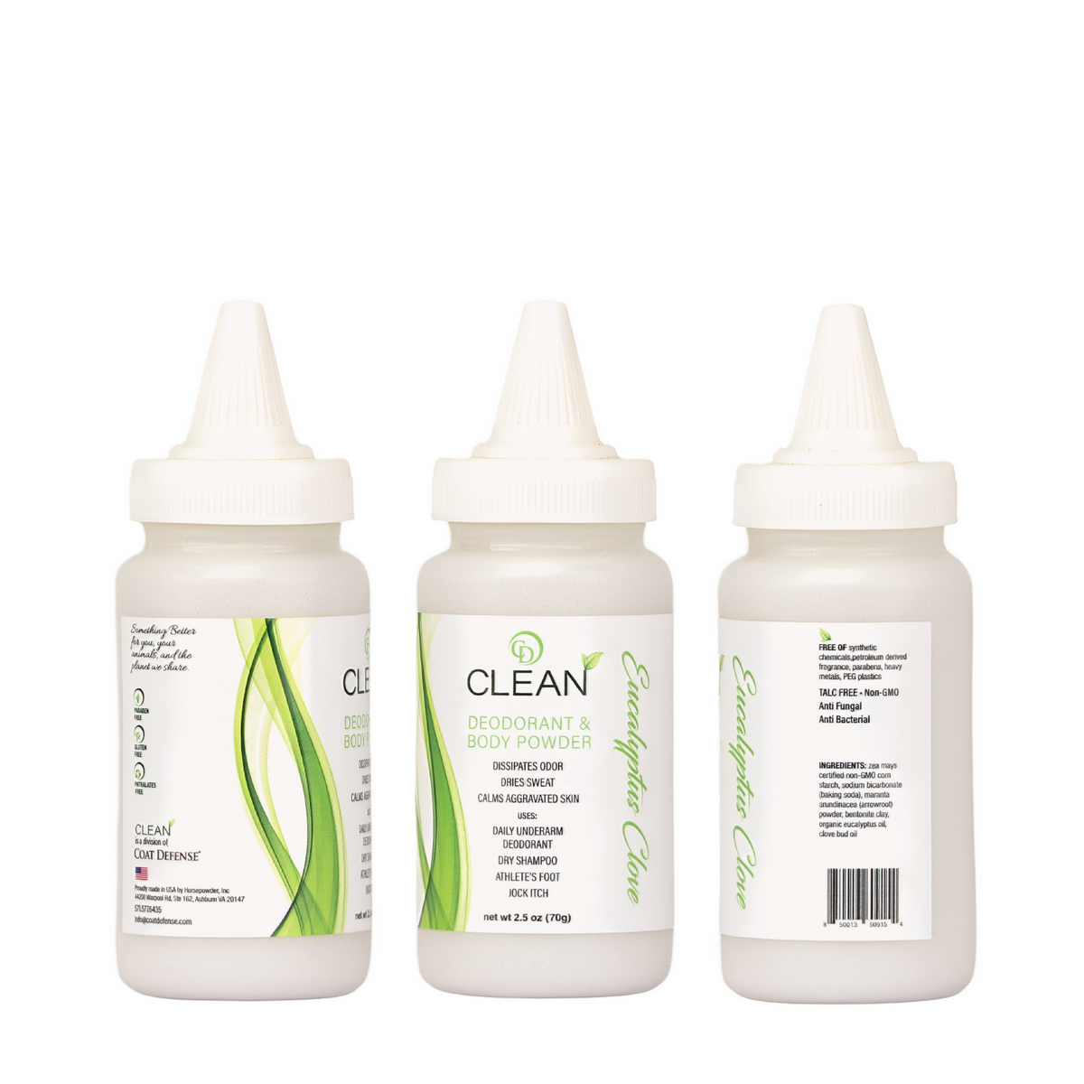 CD CLEAN Cucumber Mint Deodorant Powder | 100% Natural Odor Protection