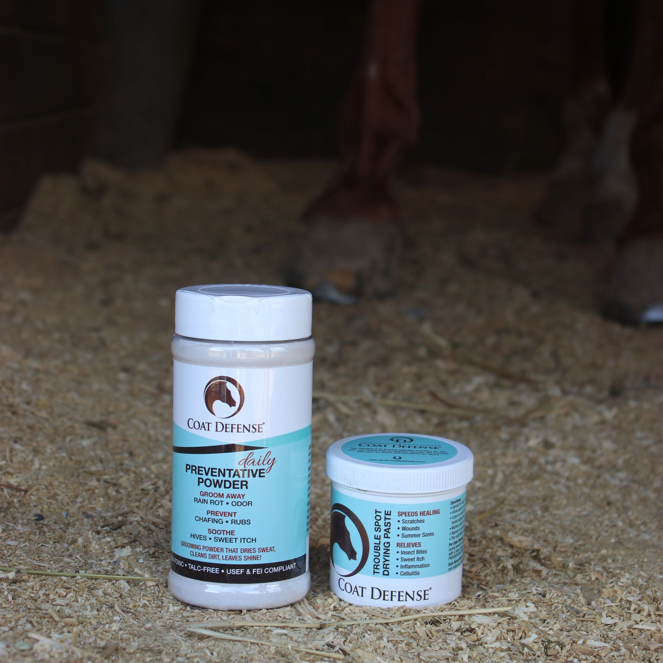 Two easy options: a smooth-spreading paste or a brush-on powder.