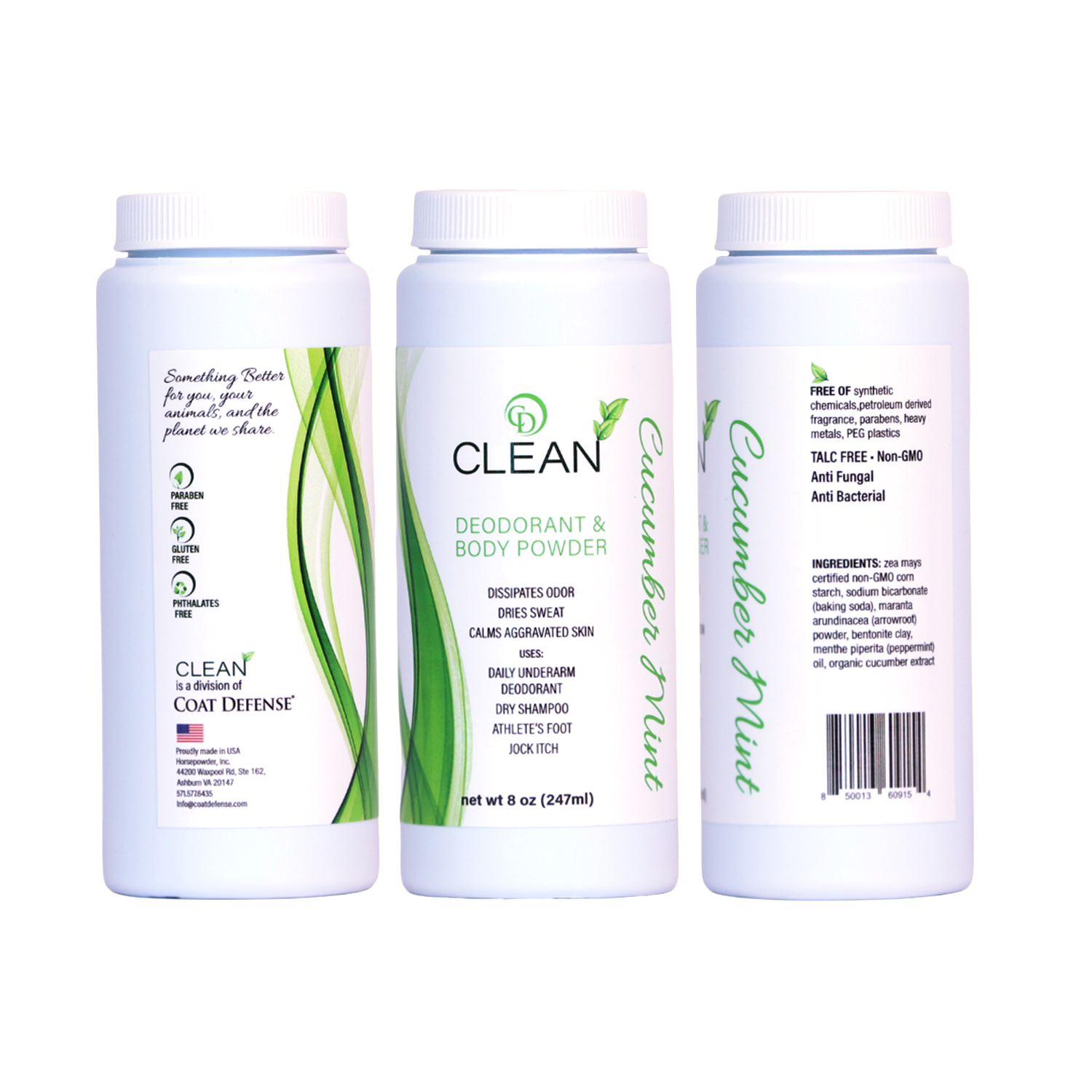 CD CLEAN    Deodorant and Body Powder