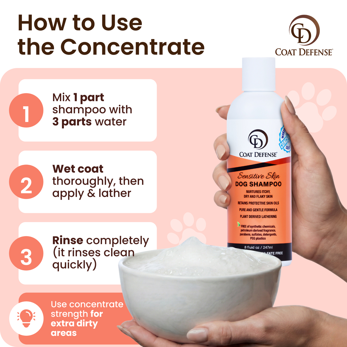 Sensitive Skin Dog Shampoo - 9oz  Concentrated