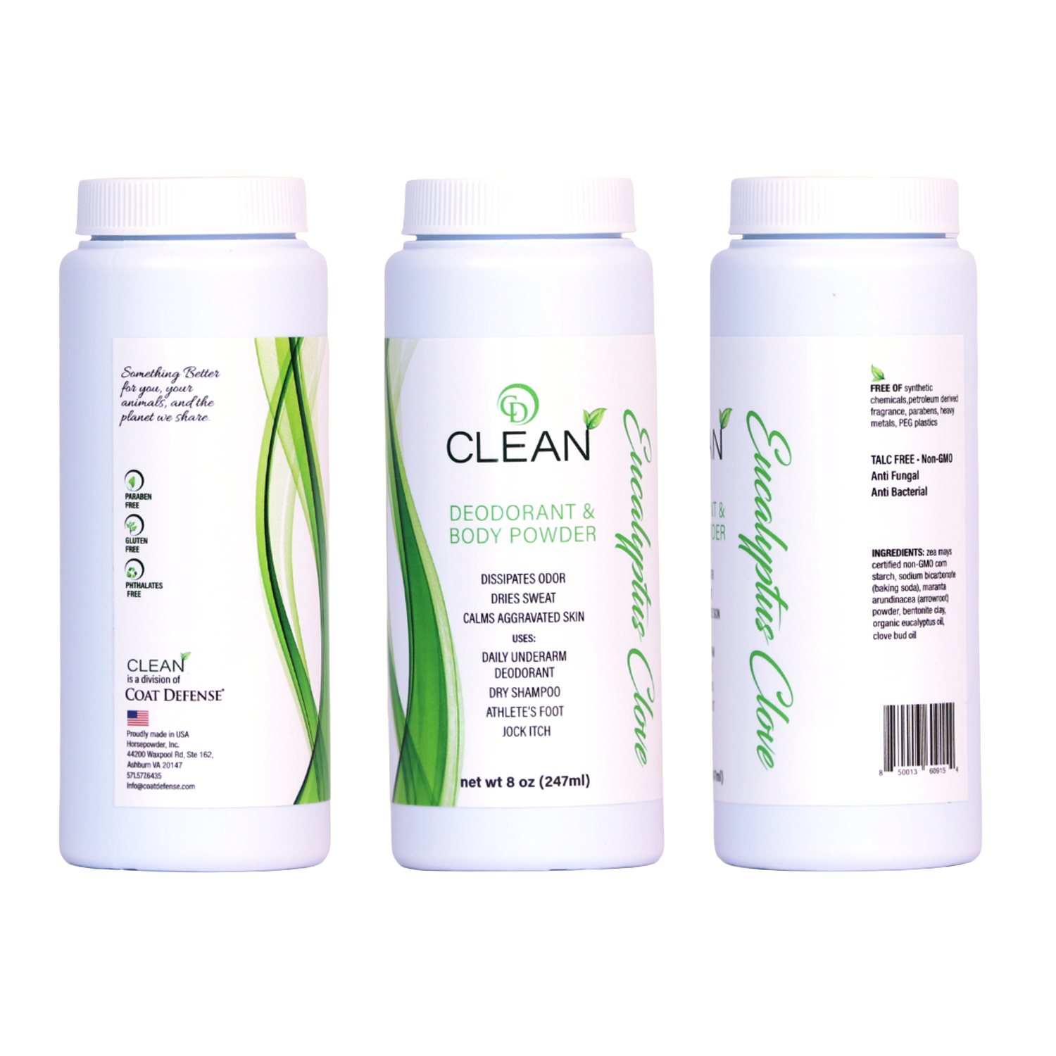 CD CLEAN    Deodorant and Body Powder