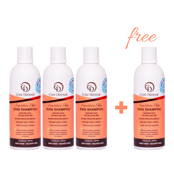 Sensitive Skin Dog Shampoo 4 Pack