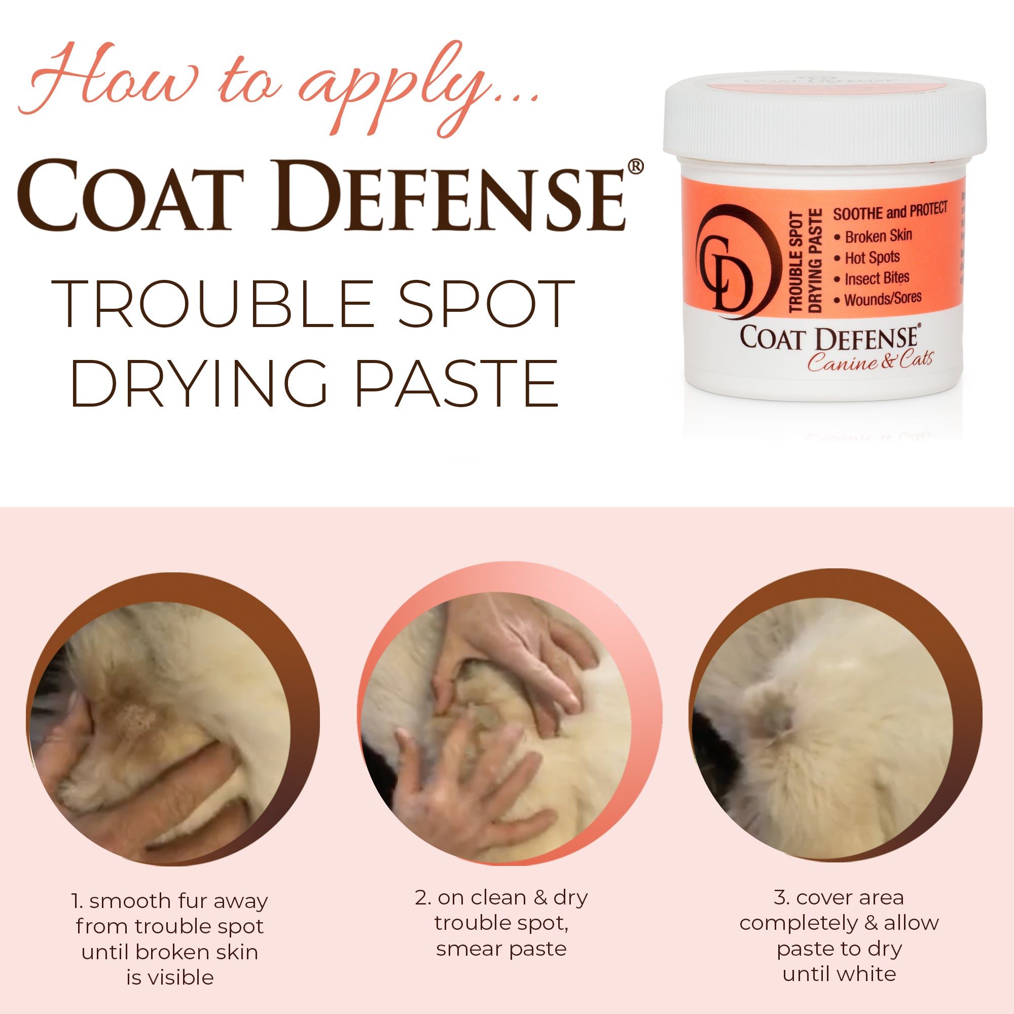 Trouble Spot Drying Paste - Canine and Cat - 5oz