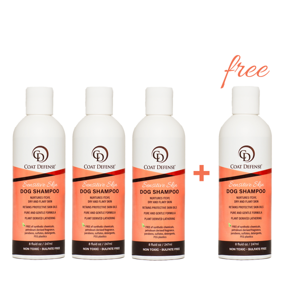Curated visual reference: Picture Idea: Natural Sensitive Skin Dog Shampoo 4 Pack